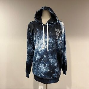 Into‎ the AM long sleeve Blue Tie-Dye Hoodie